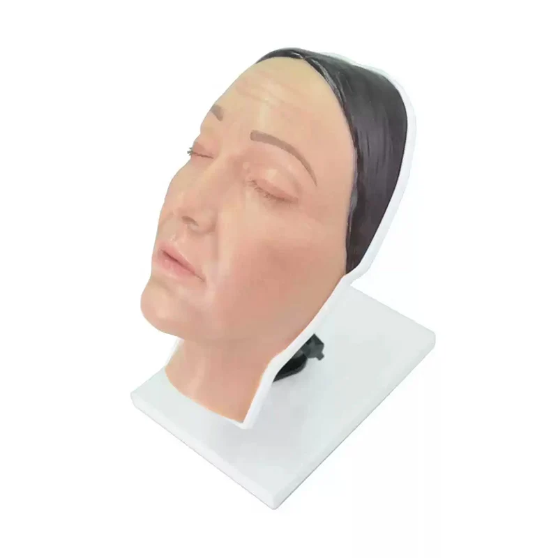 Cosmetic Injection Model, Female Face Mannequin for Injection Training Aesthetics Female Facial Injection Training Head