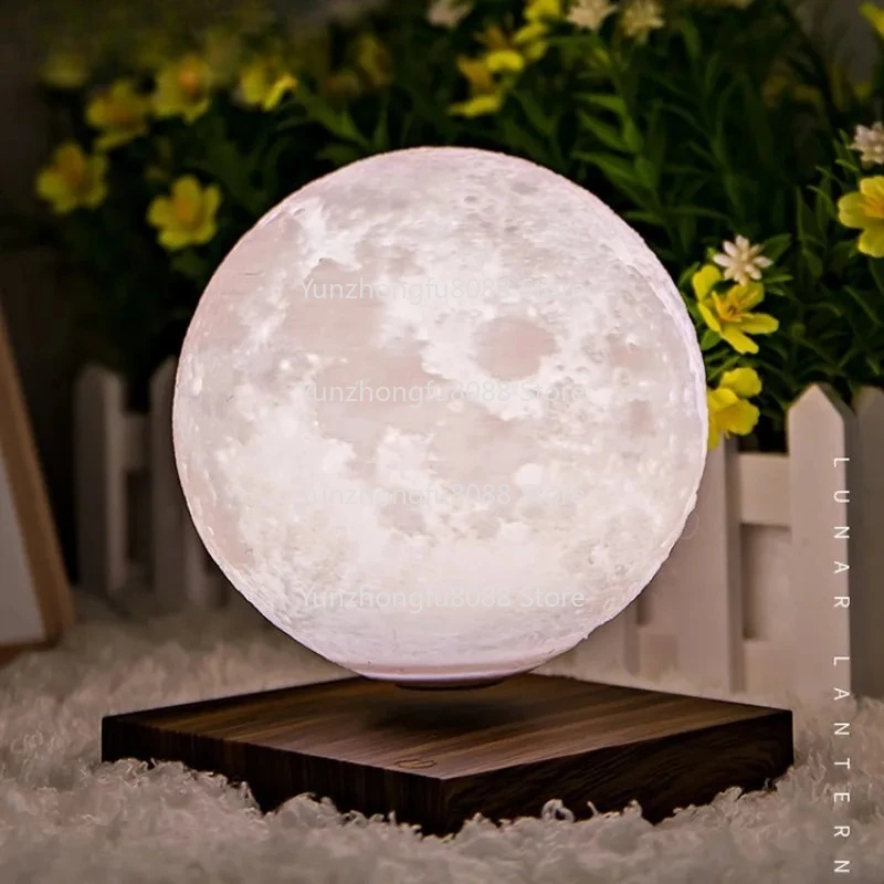3D Printed Magnetic Levitating Moon Lamp Globe Creative Office Home Decoration Unique Gifts