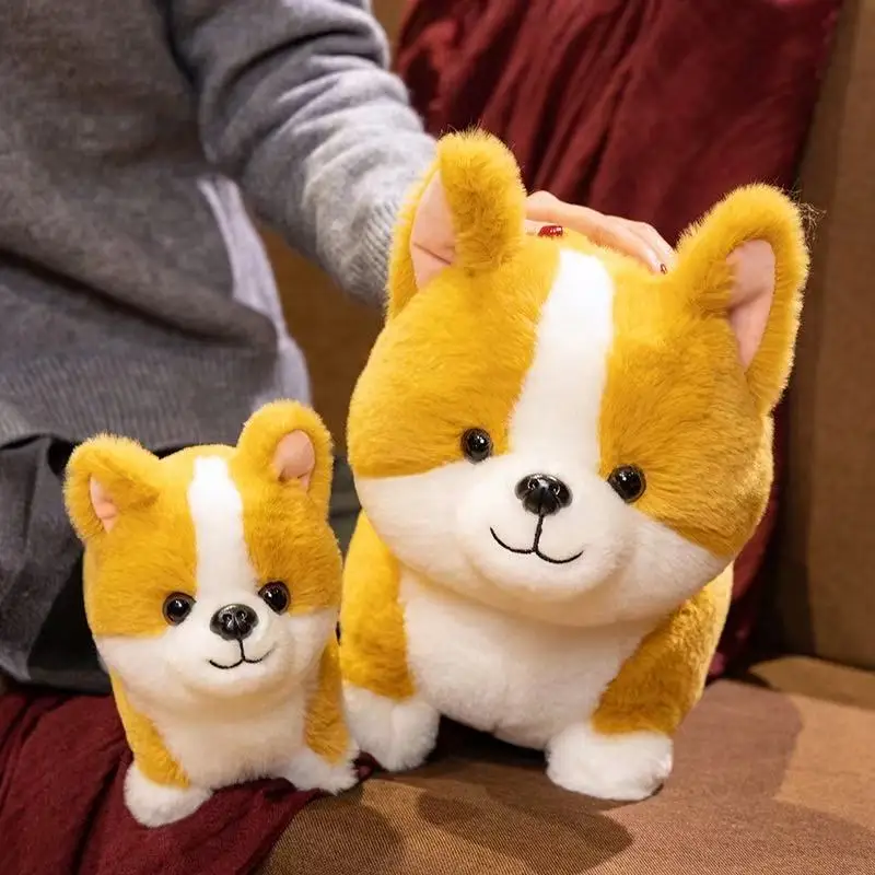 20/30cm new imitation tail less corgi stuffed toy pillow pillow funny children's gift elegant cute doll pillow cartoon animation