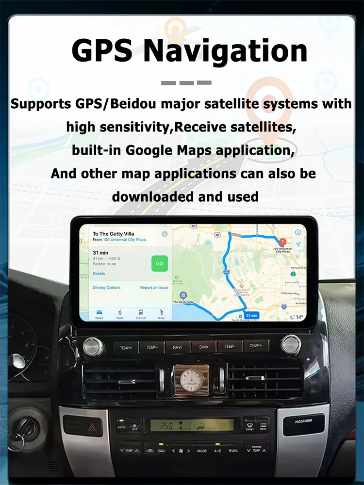 Car Radio Multimedia Video Player GPS Navigation For Mitsubishi Pajero V97 2009-2019 Android 16 Wireless CarPlay Bluetooth DSP