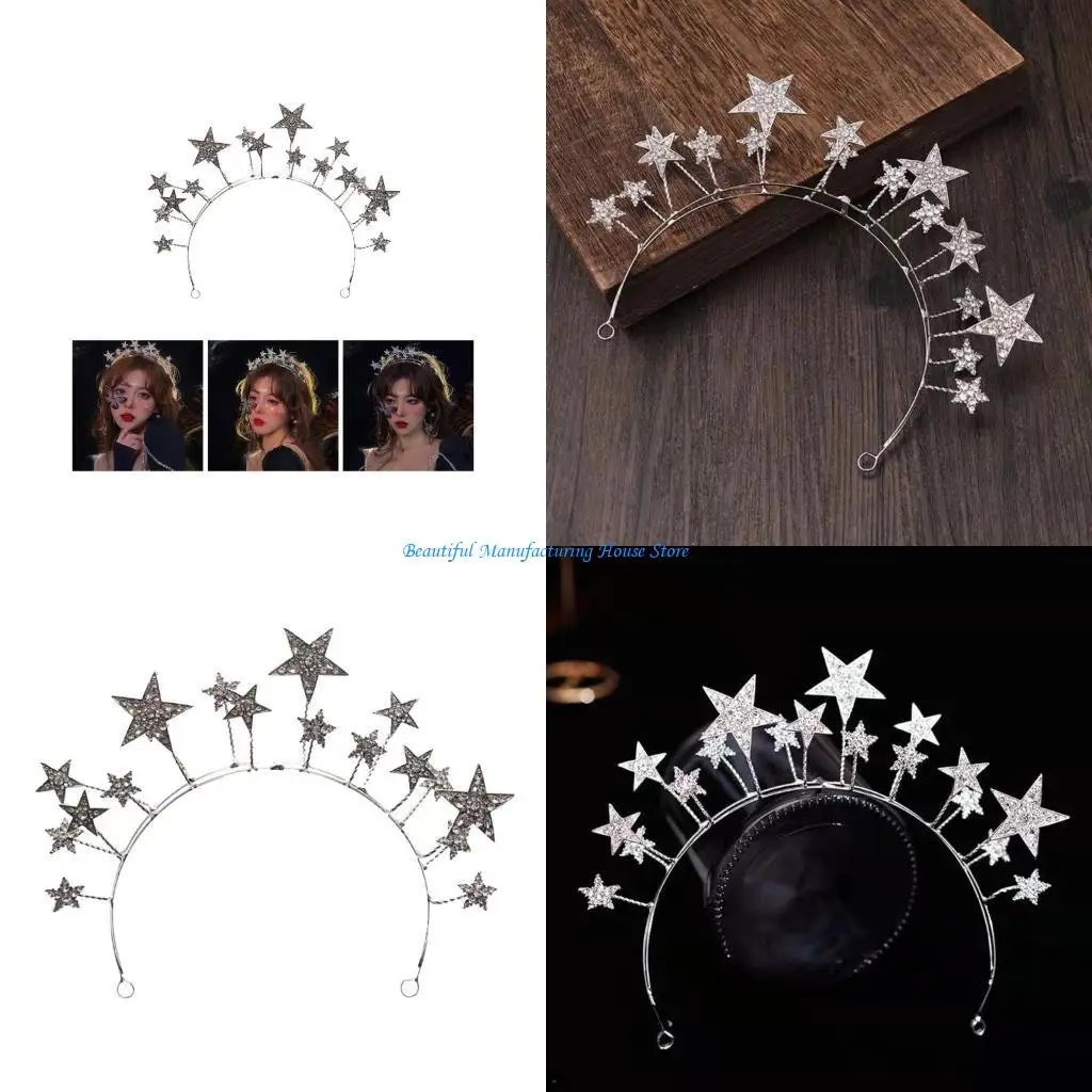 

E56A Bachelorette Hairband Popular Star Headband Night Club Headwear Party Supplies
