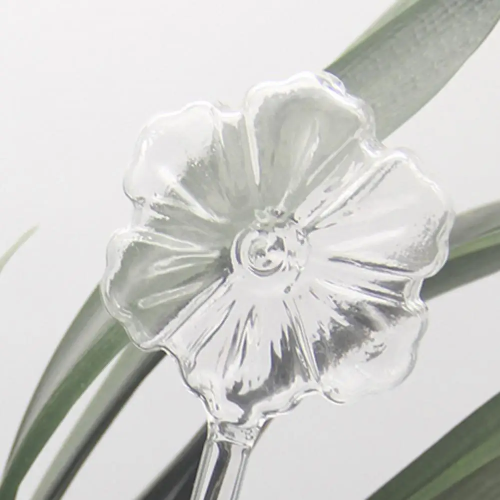 Flower Shape Automatic Plant Watering Device Automatic Plant Waterer Self Watering Bulb Glass Indoor Outdoor Vacation Plant Care