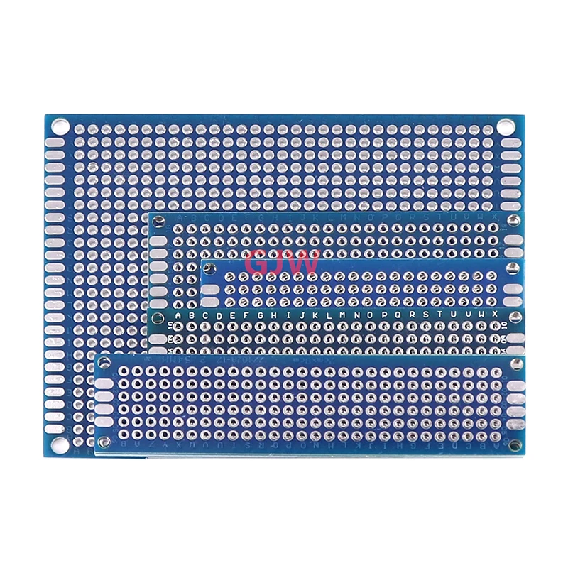 2PCS PCB Board Prototype Board Blue 3x7cm 4x6cm 5x7cm 7x9cm Double Sided Circuit Boards DIY Electronic Kit