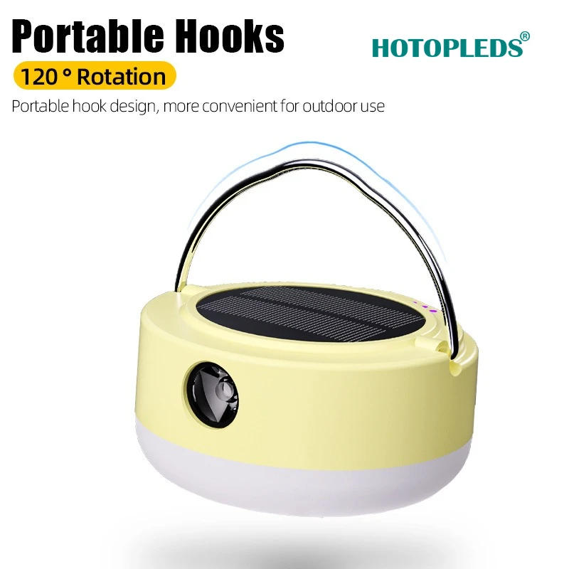 LED Tent Light Portable Solar Ambient  Decorative Light Canopy Outdoor Camping Light