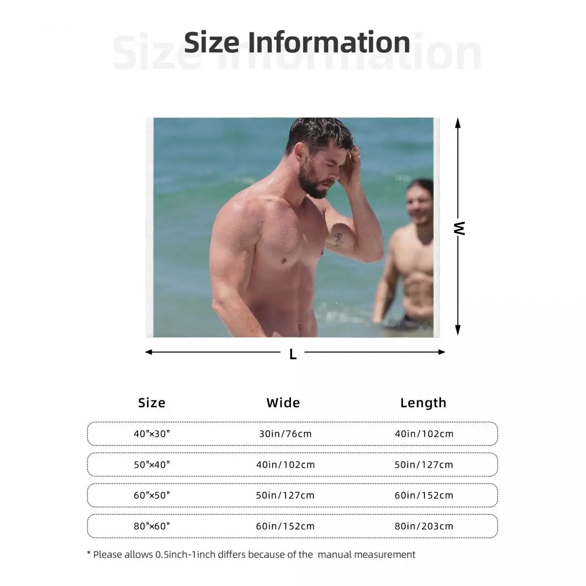 بطانية رمي كريس هيمسوورث من Sixpack، بطانيات لحاف أريكة كبيرة ناعمة وناعمة #6