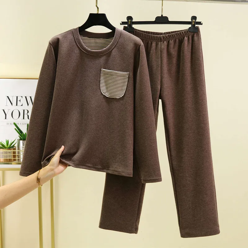 

Pijama Feminino, новая утепленная флисовая зимняя одежда для сна, пижама большого размера, бархатный теплый пижамный комплект, женская одежда для дома, домашняя одежда