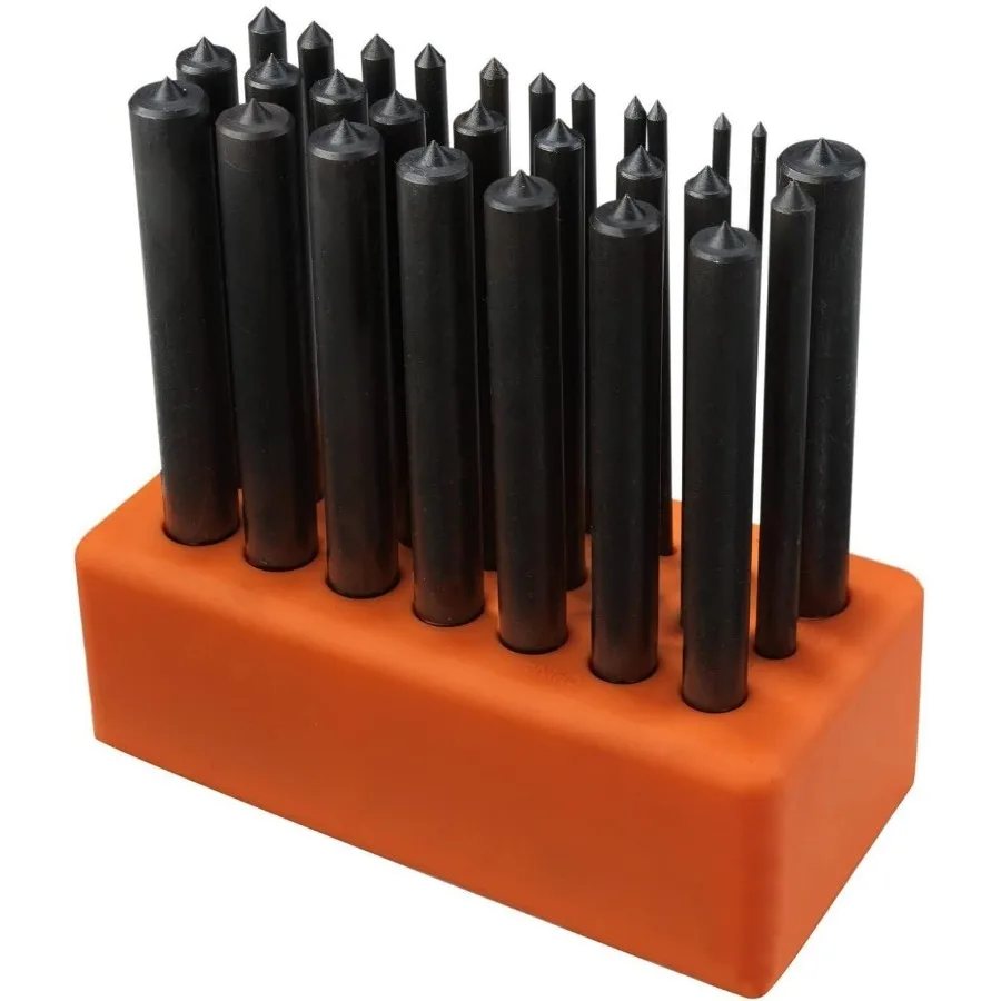 NEIKO 02621A Transfer Punch Set with Premium HeatTreated Alloy Steel Punches for Precision HolePunching in Metal Fabrication Au