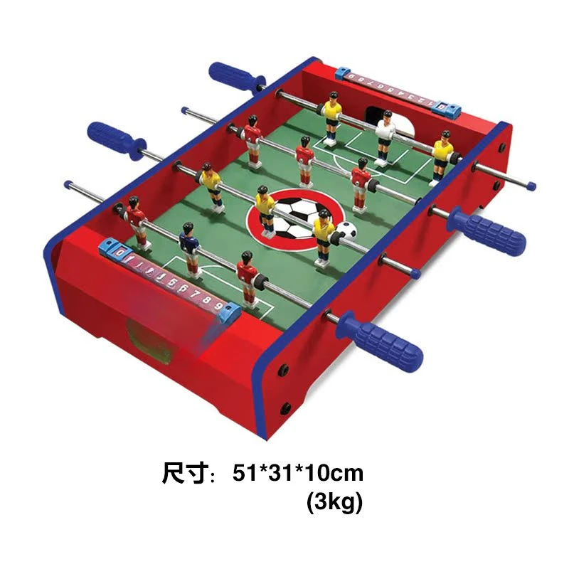 Children's table football, family red board game, 5-year-old competitive toy, 6-bar football table, parent-child exercise table