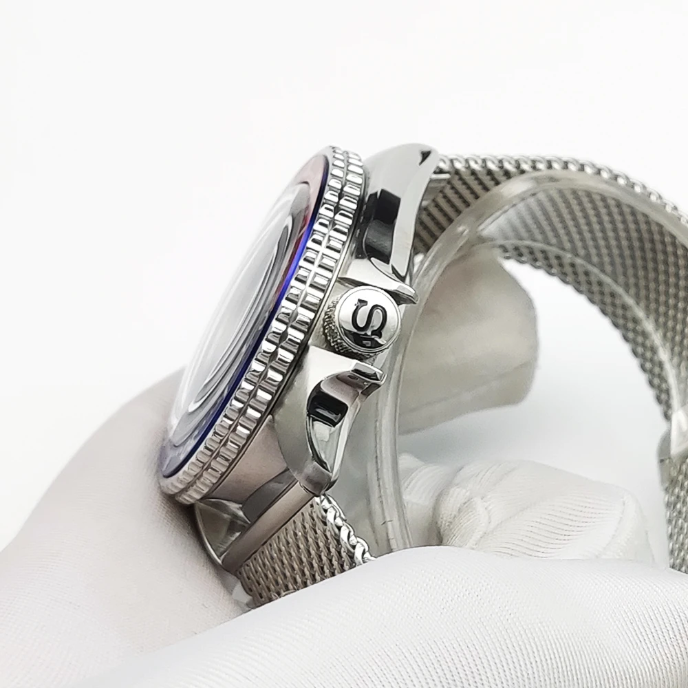 Mod SKX007 Watch Case Fit for NH35 NH36 4R35 7S Japan Movement S crown Sapphire Crystal glass NH35 Watch Case Spare parts - Image 4