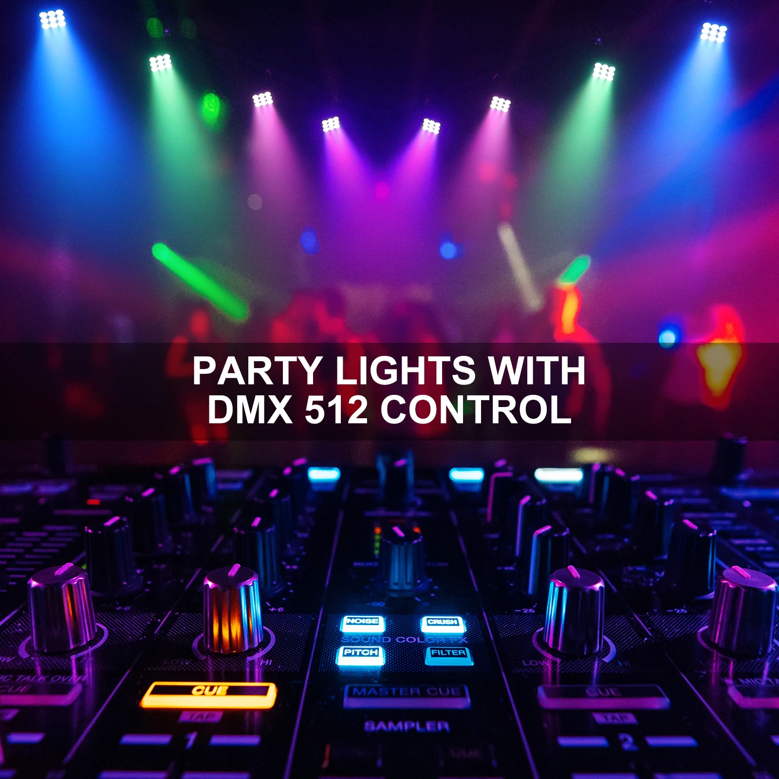 4 in 1 Rgbw 36W LED Par Light 9 LED Mini RGB Wireless Rechargeable Par Lights Rechargeable Show Lightsfor Concert DJ Wedding Bar