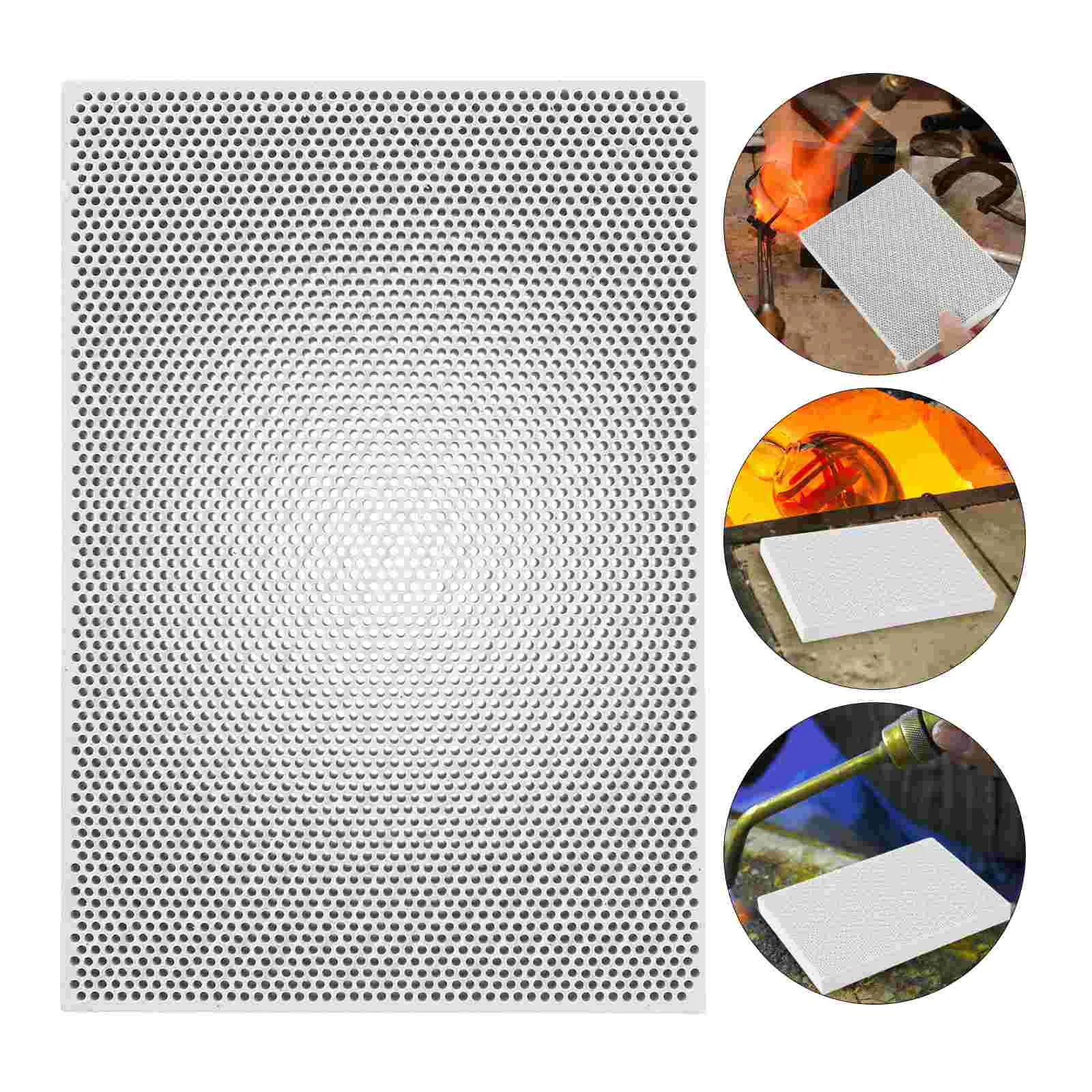 Insulation Welding Tile Backing Plate Soldering Panel for Jewelry Board Melting Square Ceramics Making Parts Honeycomb