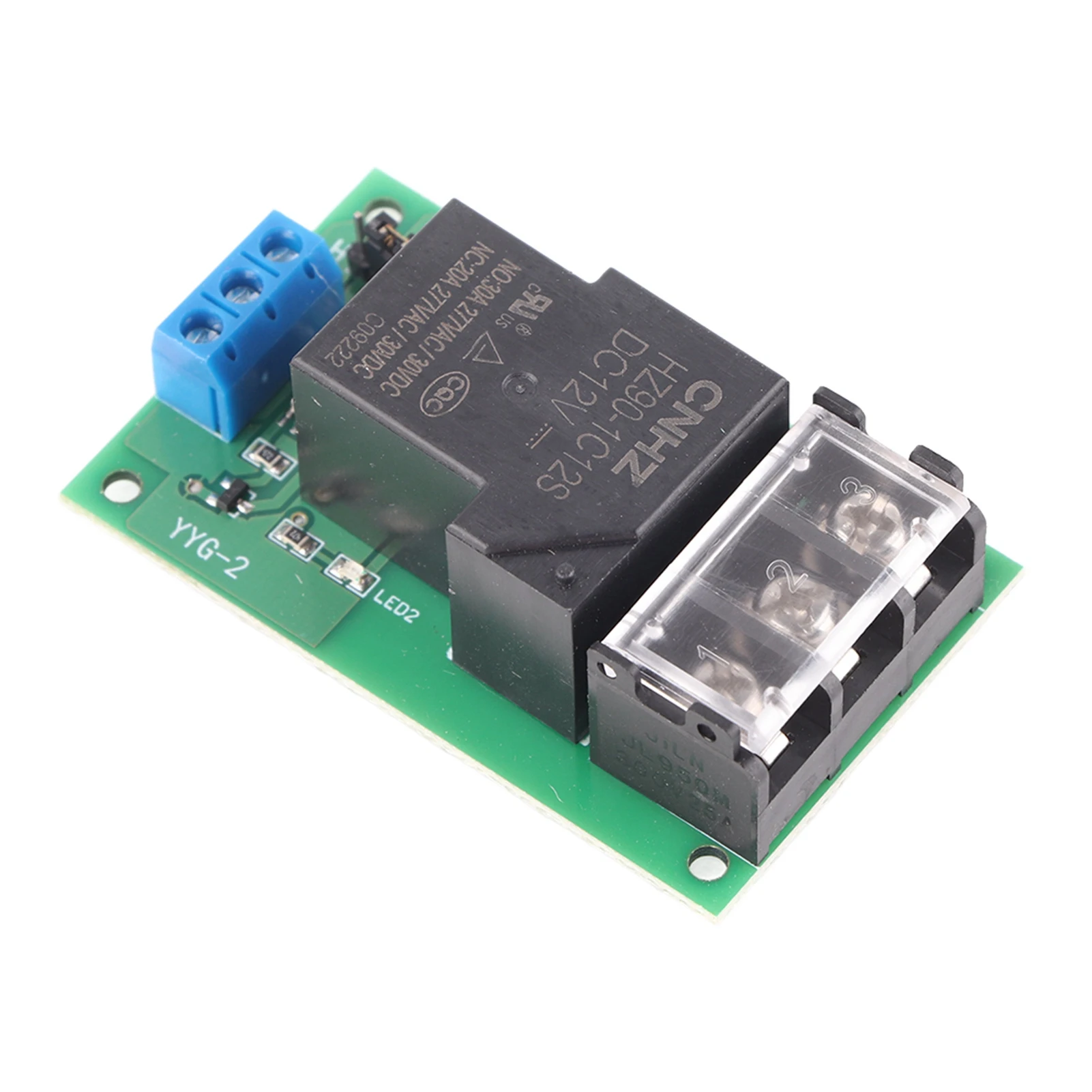 30A YYG-2 DC 5V/12V/24V Relay Module High Power One Way High/Low Level Trigger Optocoupler Isolation Relay Module