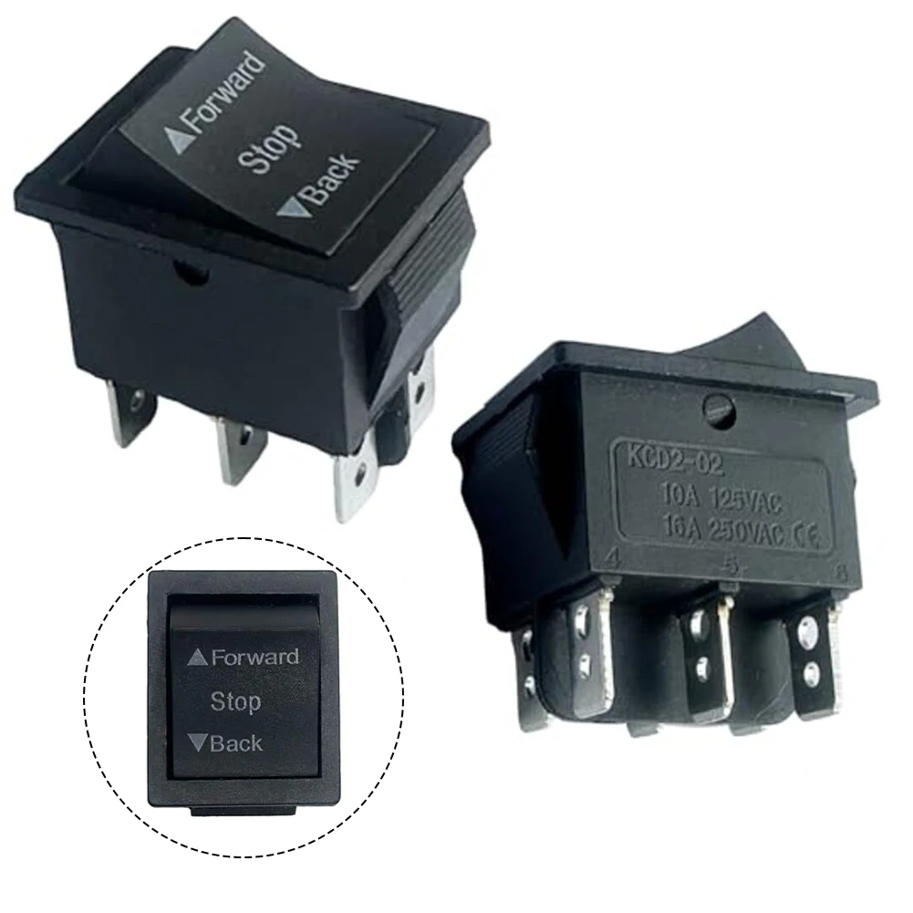 2 peças interruptor reverso para passeio em carros compatível com 6v 12v 24v passeio elétrico em brinquedos rocker shifter substituição