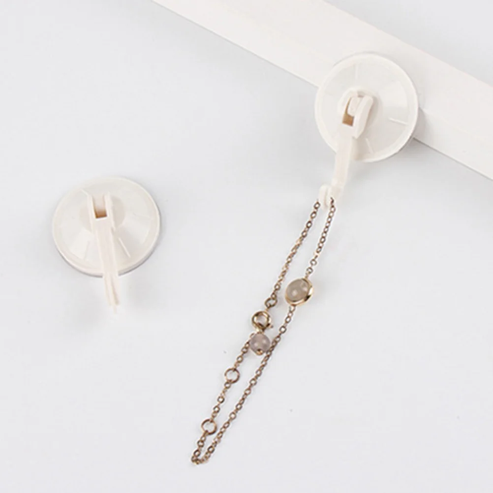 

5pcs No Residue Hooks Suction Cup Hanger For Home Bathroom Kitchen Use Wall Mount Holder Towels Bags Hats Robes Travel Storage