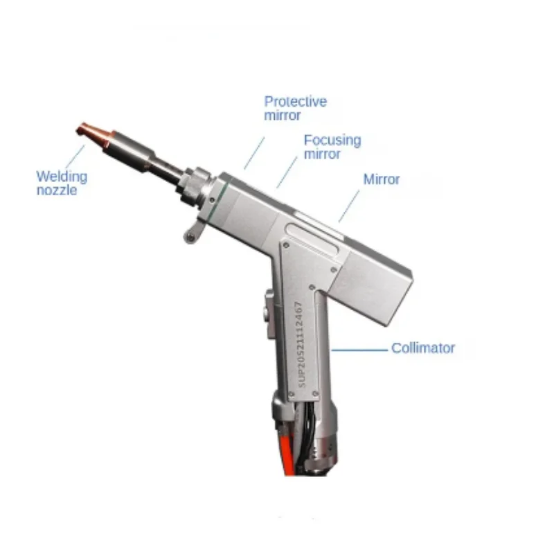 Accessori del sistema operativo della saldatrice Laser della testa della pistola per saldatura Laser portatile