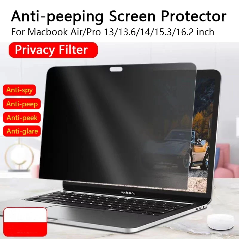 Privacy Screenprotector Voor Macbook 14 15.3 Laptop Anti-Peep Anti-Spionagefilter Anti-Glare Beschermende Film