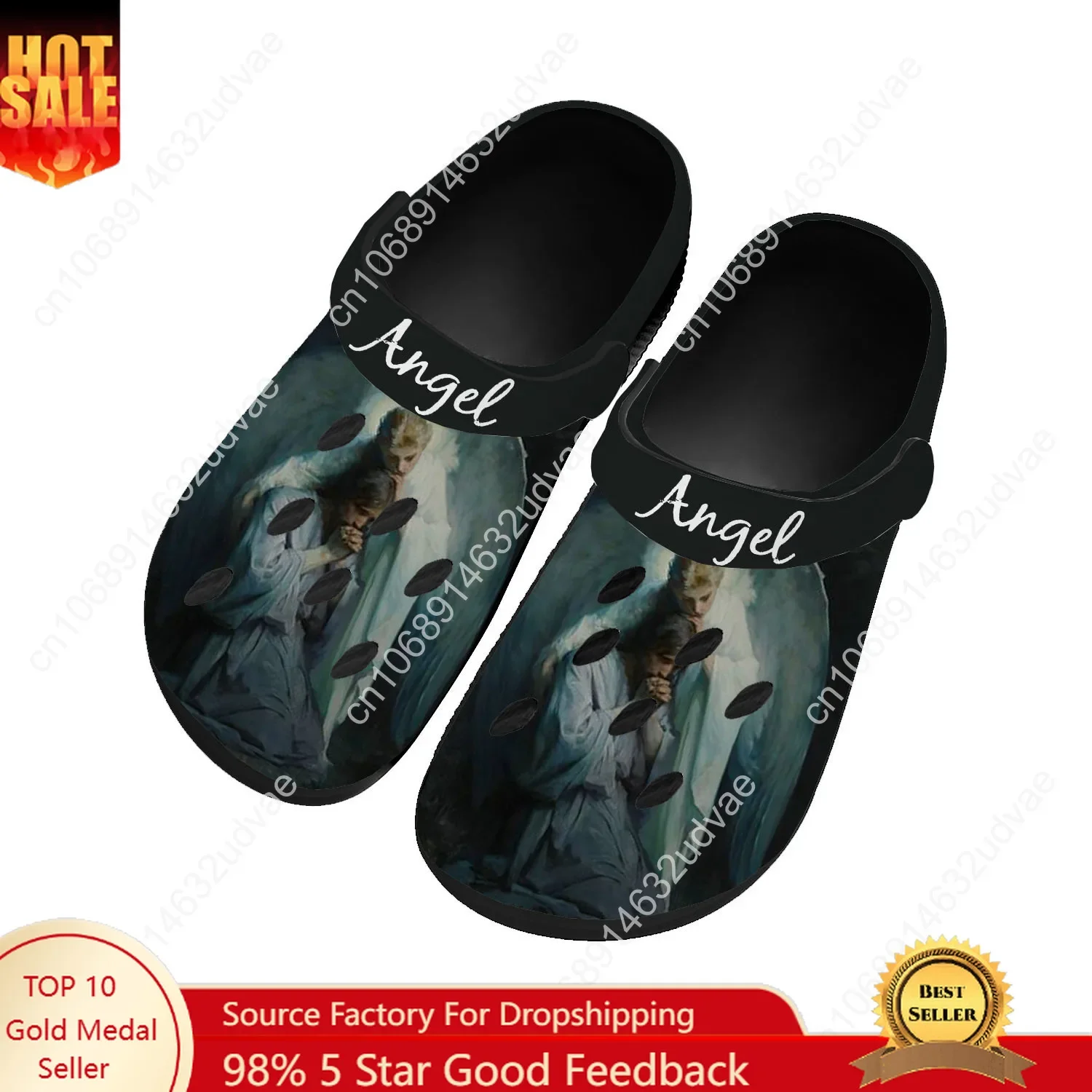 

Angel Water Shoes Mens Womens Comfortable Fashion Home Garden Clogs Customizd Sandals Beach Breathable Hole Slippers