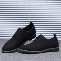 Summer Mens Dress Shoes Suede Man Oxford Shoes Large Sizes Flats Classic Men Sneakers Comfortable 2025 New Zapatillas De Deporte
