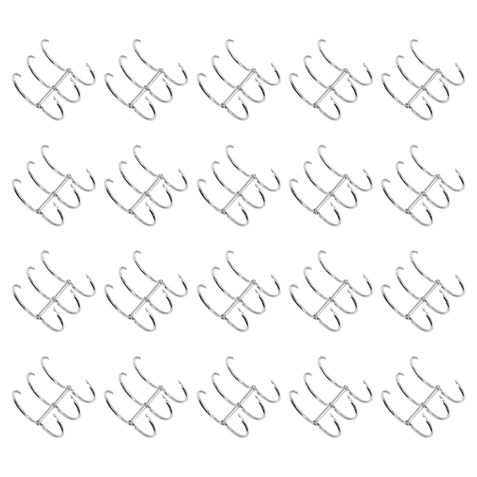

20Pcs Binding Rings Sturdy Loose Leaf Binding Ring Easy Open Snap Ring for Notebook Coils Document Sorting Snap Rings