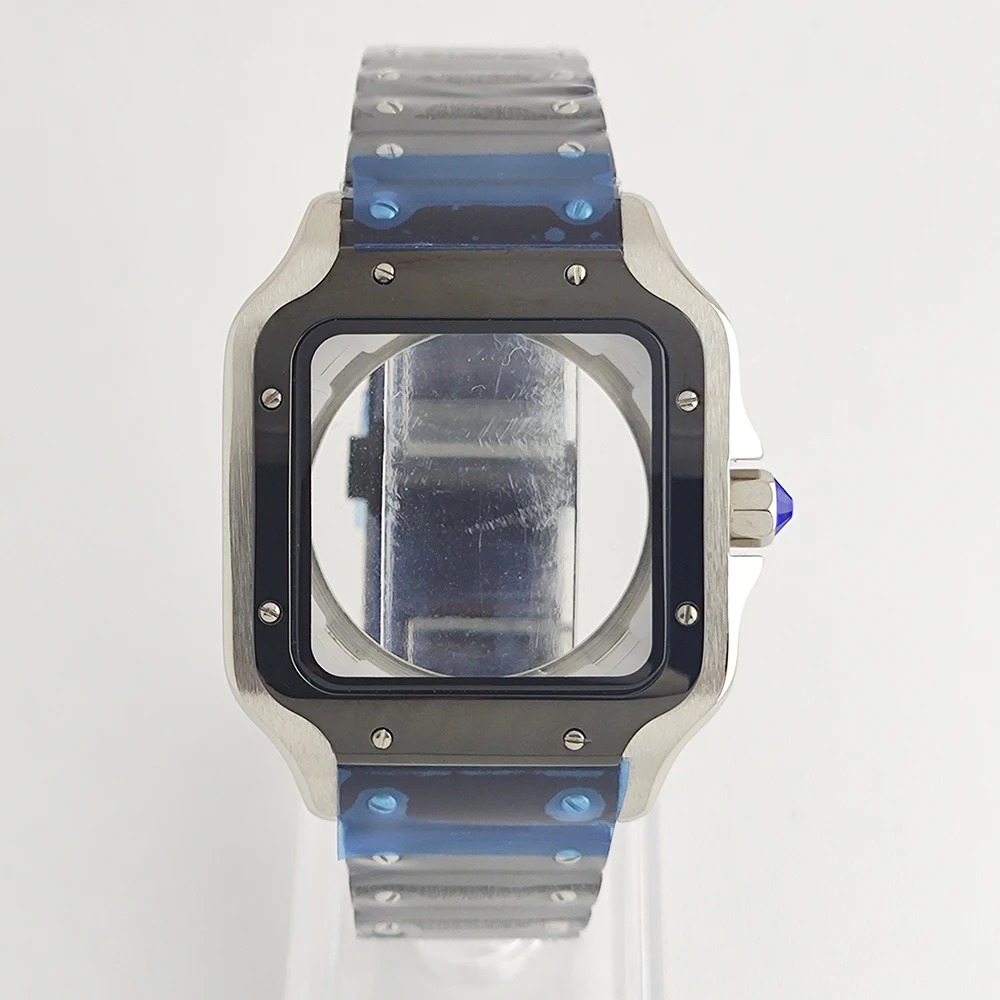 38mm NH35/NH36 Horlogekast Vierkant 316L Roestvrij Staal Waterdicht Geschikt Voor NH35/NH36 Case Seiko Mod accessoires