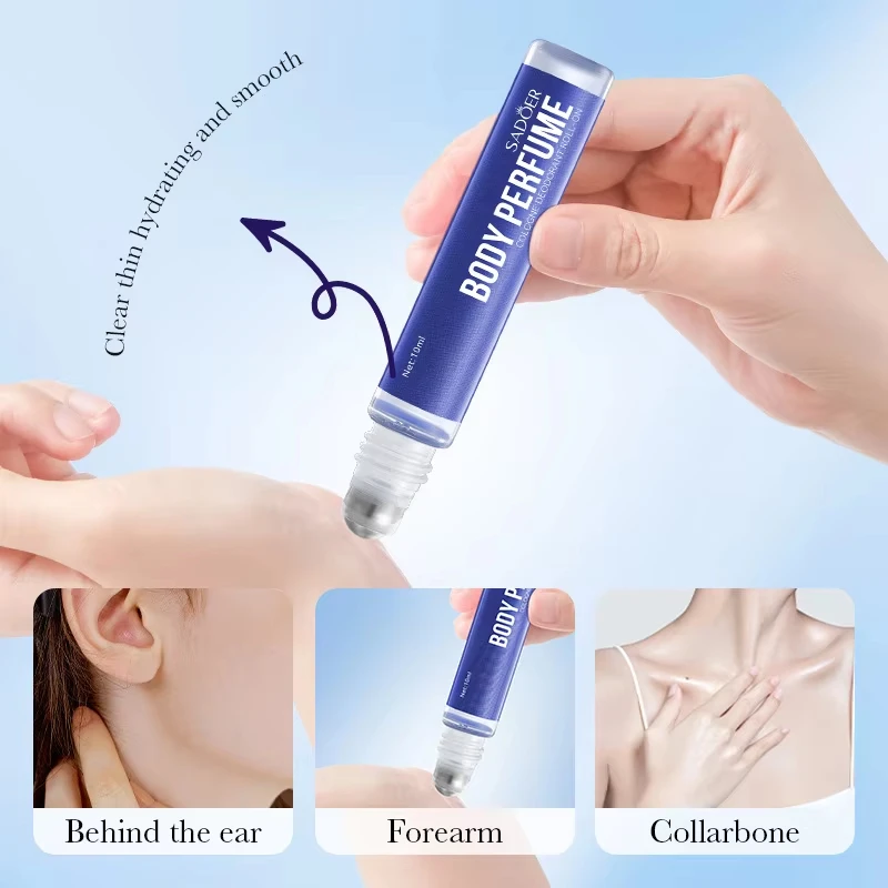 SADOER Fragrant Body Remove Odor Roll-On Beads Anti Sweating Odorless Scenting Underarm Neck Beauty Deodorant Body Cream