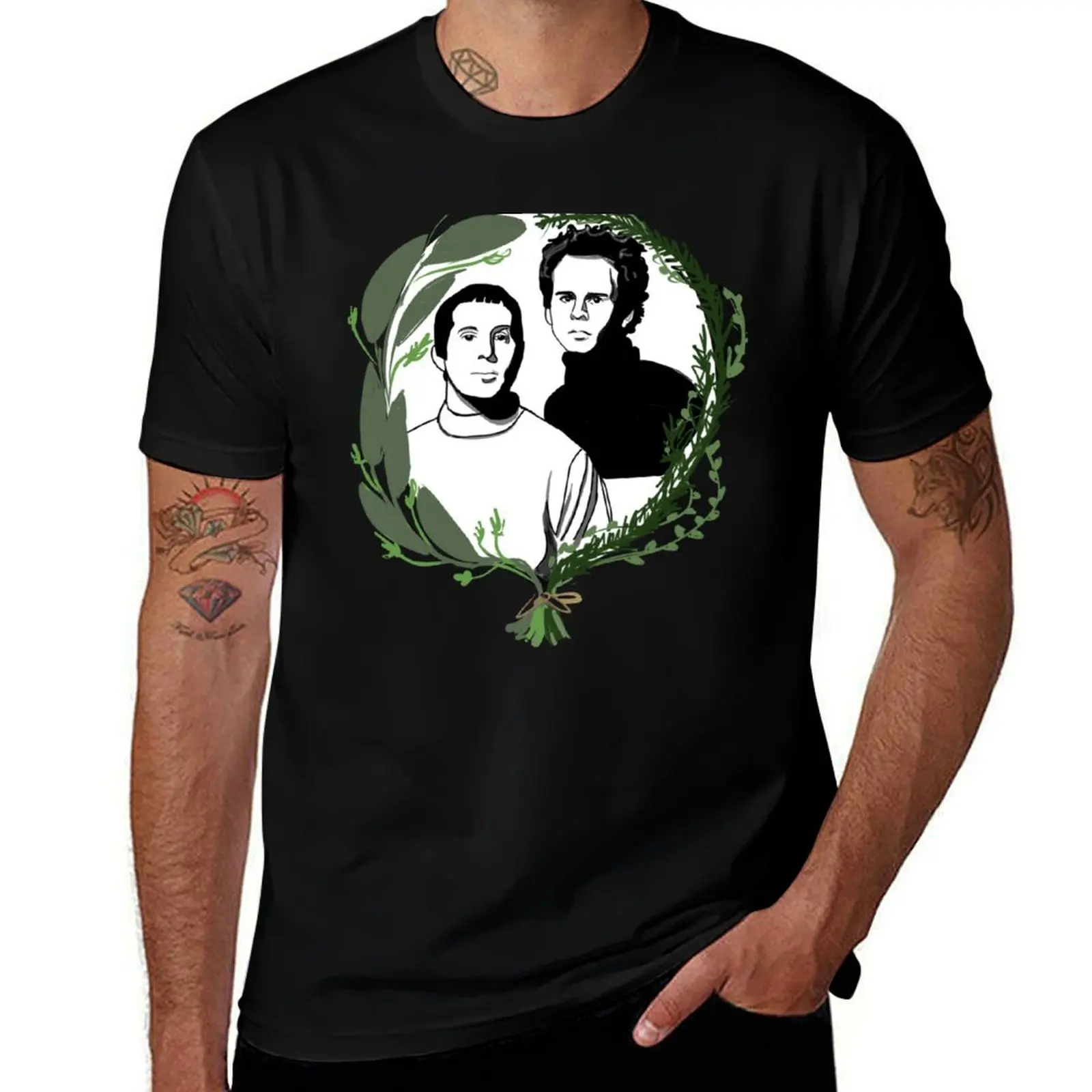 Simon & Garfunkel- Parsley Sage Rosemary and Thyme T-Shirt Active Wear Sports for Men T-Shirt