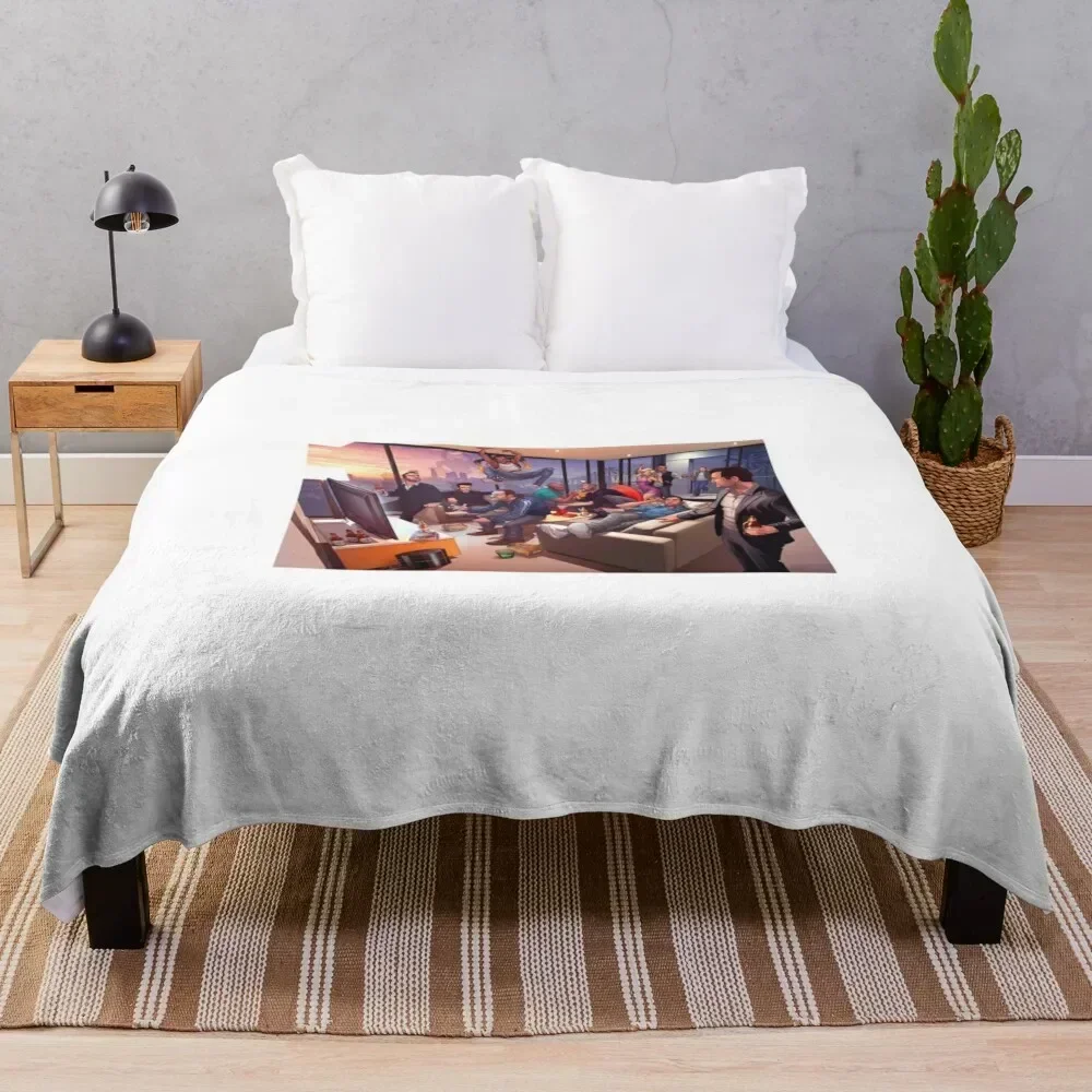 

GTA legends Throw Blanket Flannel Fabric Cute Plaid Stuffeds Large Blankets