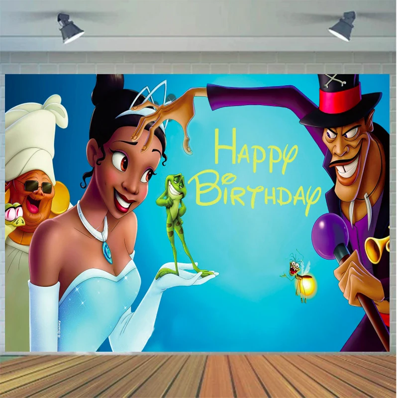 Tiana The Princess And The Frog Photo Backdrop Background For Photography Baby Shower Birthday Decoration Props  Party Supplies