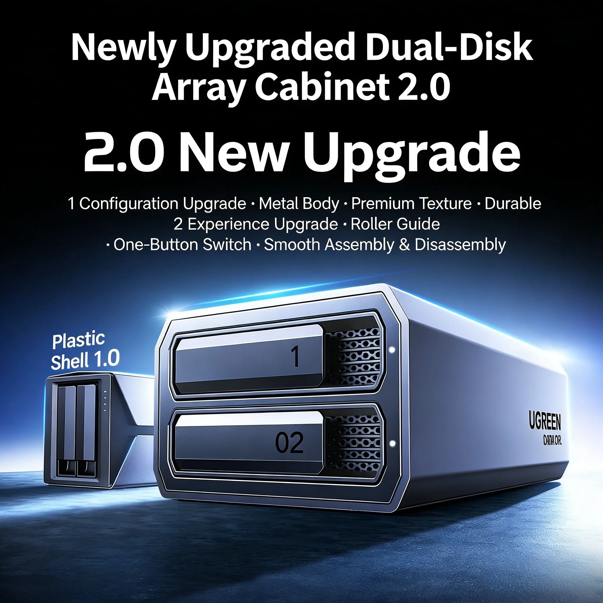 UGREEN hard drive enclosure (with RAID storage) universal 2.5/3.5 inches SATA serial port Mechanical Solid State Drive