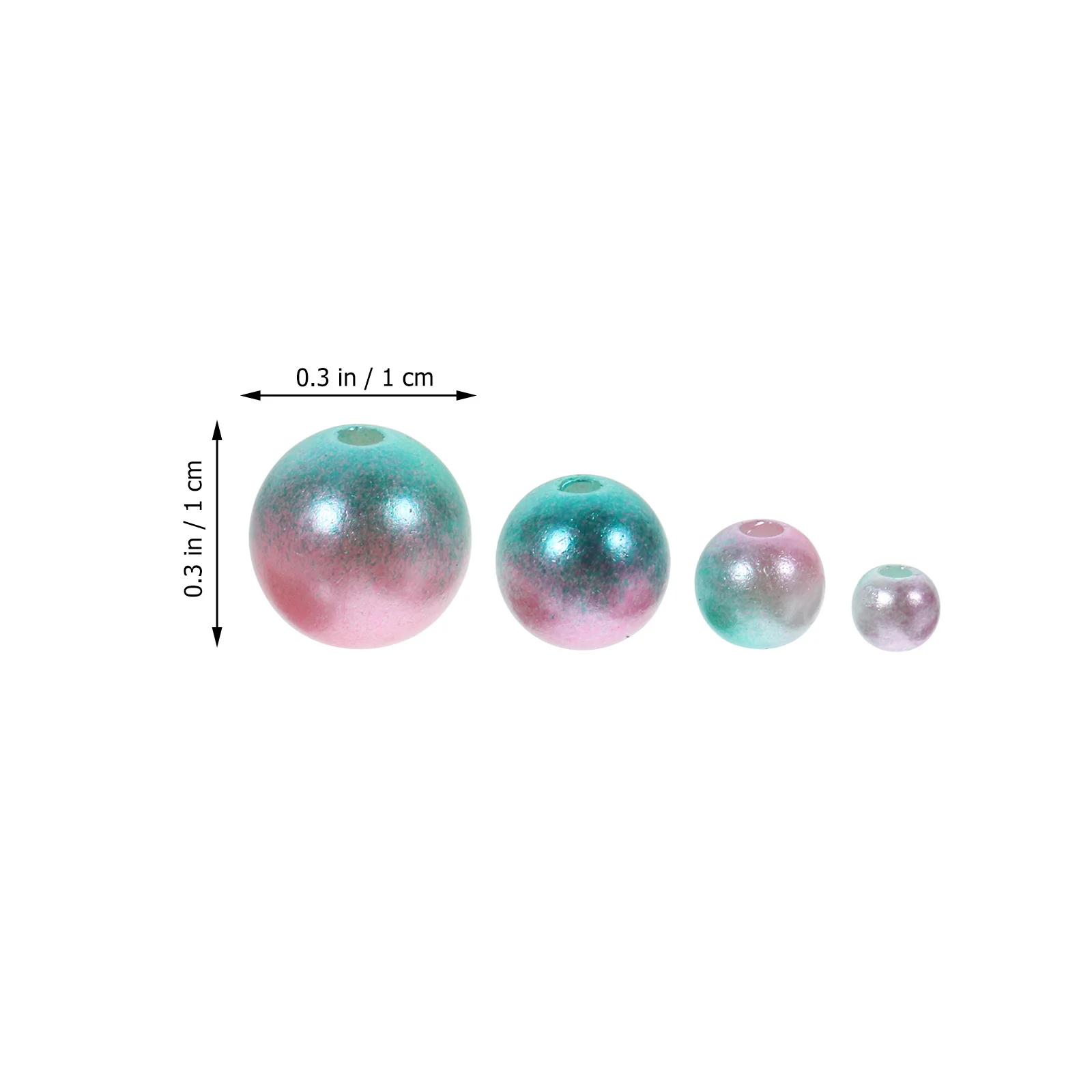 

Pearl Bracelet Accessories Beads for Jewelry Making Large Hole Crafting Abs Spacer