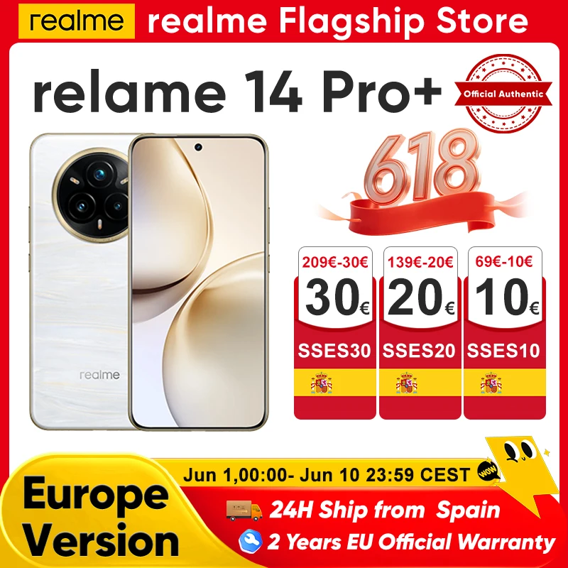 Realme 14 Pro Plus 5g Smartphone Global Version Android Nfc