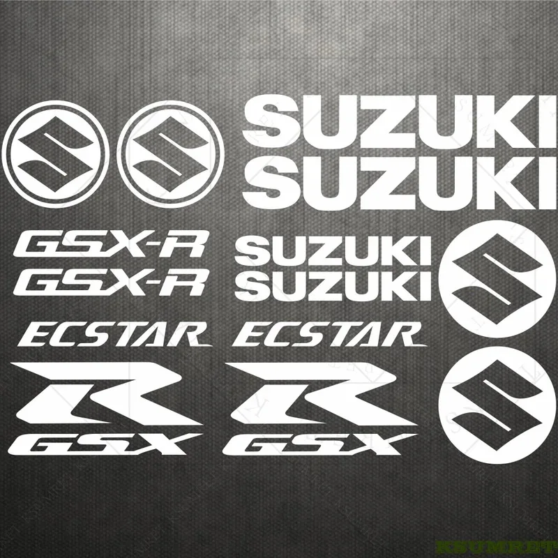 

Suzuki Stickers GSXR Logo Motorcycle Tank Helmet Emblem GSXR 600 750 1000 Decals Set
