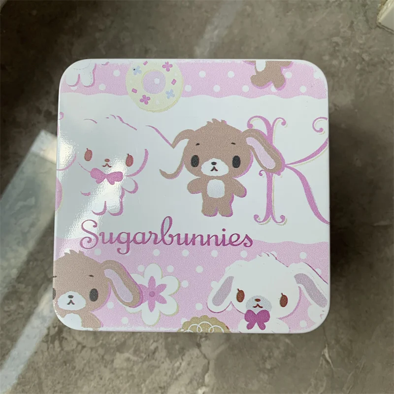 Sugarbunnie Square Storage Box With Cover Multipurpose Kawaii Cute Iron Box Desktop Small Organizer Box