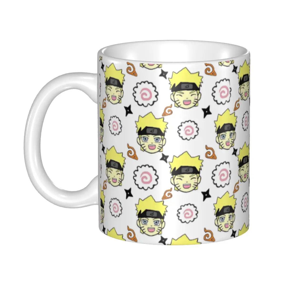 

Cute Uzumaki Narutos Pattern Mugs Novelty Coffee Cup Gift For Women Men