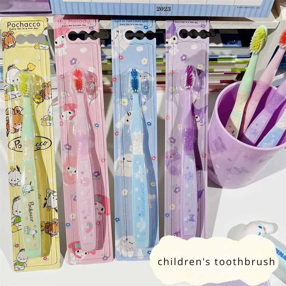 

Cute Kuromi Trumpet Student Children's Colorful Pacha Dog Toothbrush Mouthwash Cup Dormitory Toothbrushing Stick