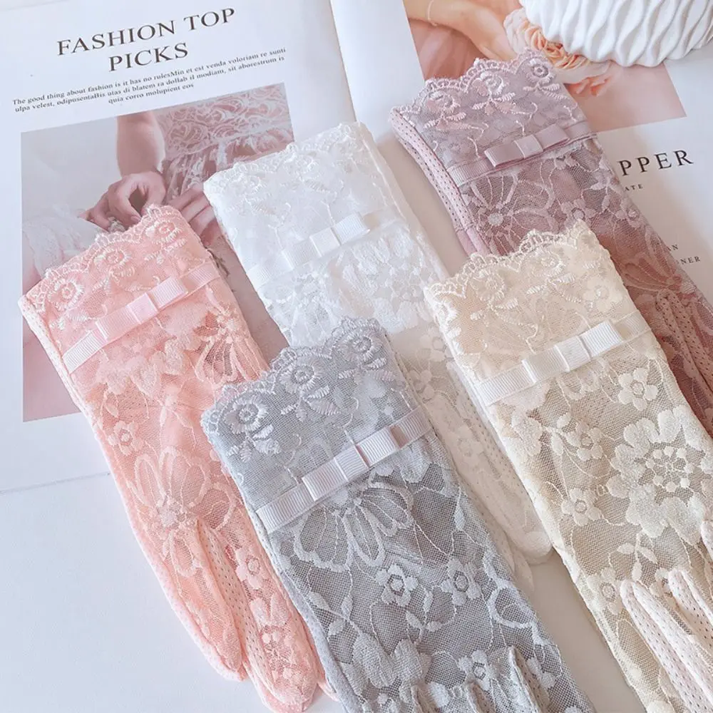 통기성 여름 운전 자외선 차단 장갑, 자외선 차단 장갑, 아이스 실크