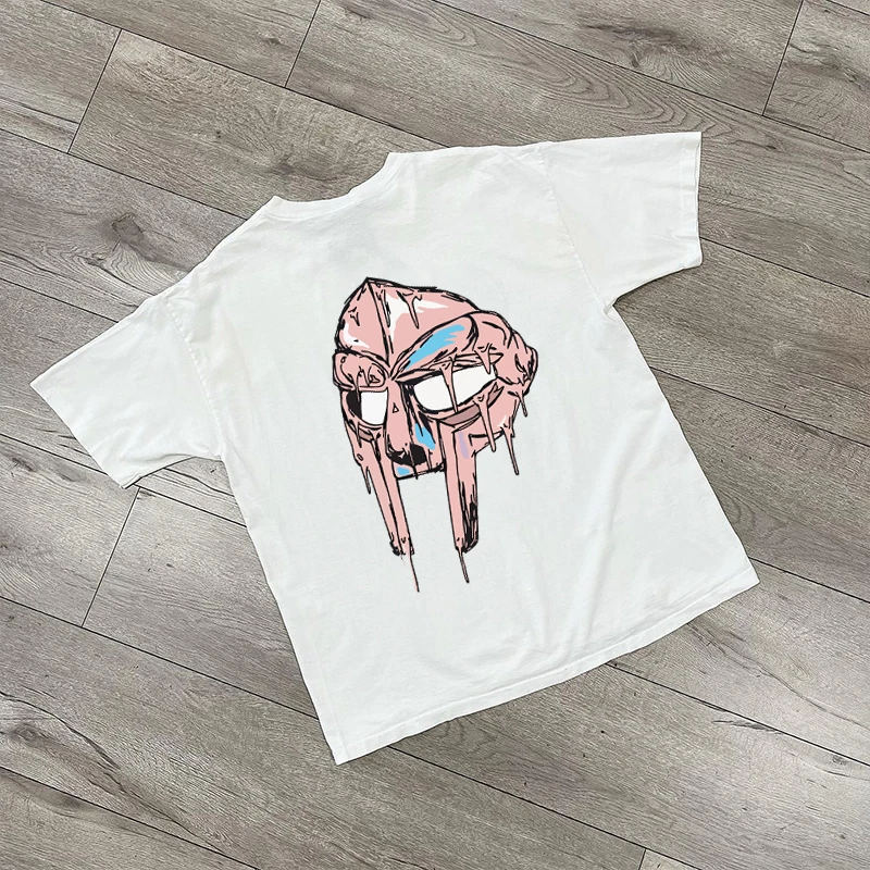 

Европа и Америка Iron Face Iron Underground Hip Hop Все с короткими рукавами для мужчин и женщин Футболка MF DOOM Rap Hip Hop Singer