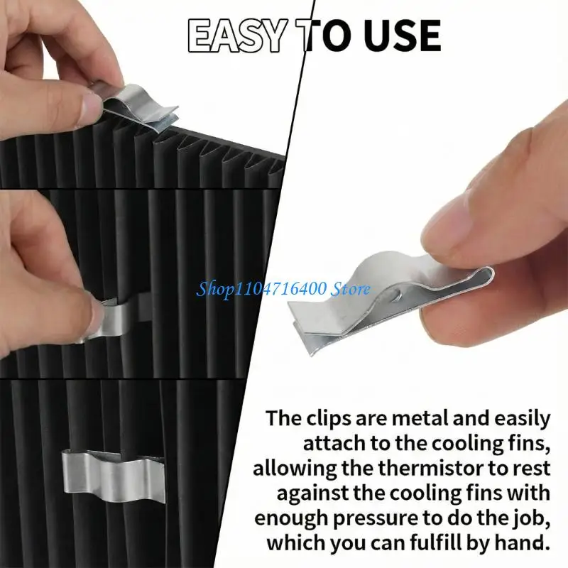 

y1gd Pack of 2 Thermistor Mounting Set Providing Reliable Performances & Long Lasting Use Simple Installation for Fridges