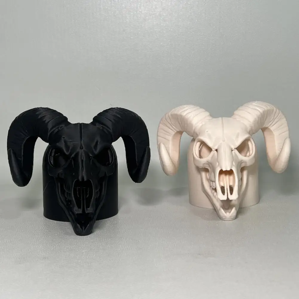 Trailer Head Hitch Off-road Vehicle Accessories 3d Printed Ram Skull Trailer Coupling Cover Cap Black White Bone Design Truck
