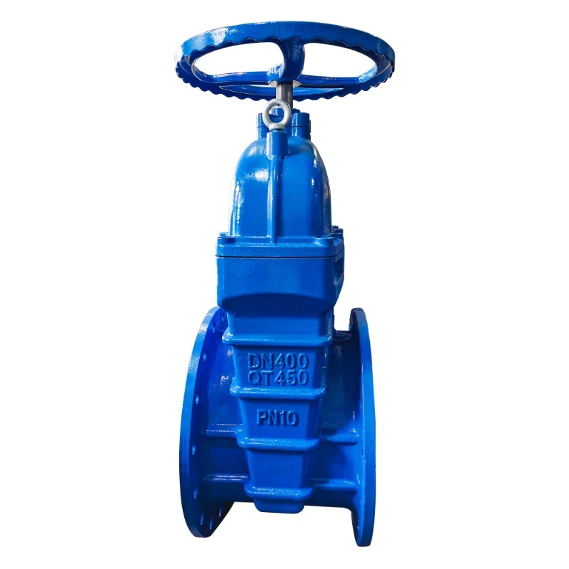 Dn400 Pn10 Qt450 Di Din3202 F4 NRS Elastic Valve Seat Gate Valve with Handwheel