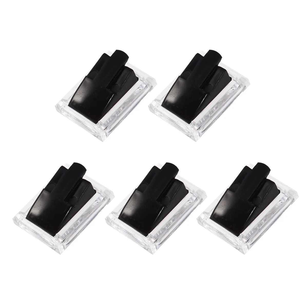 

5 Pcs Ring Display Stand Acrylic Jewelry Showcase Holder Rack Cubic Earrings Accessories