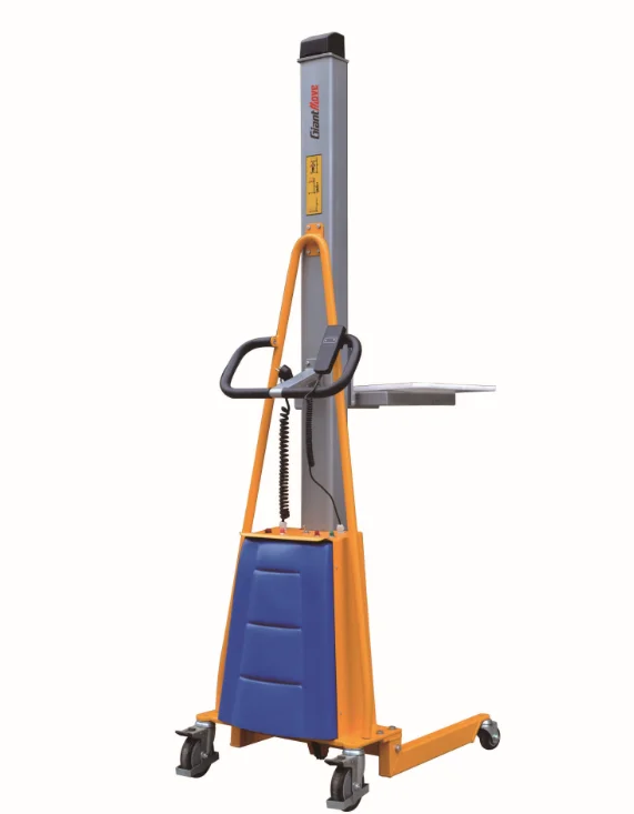Certified Products Giant Move 100kg Capacity Stainless 304 Hand Hydraulic Operated Electric Pallet Stacker