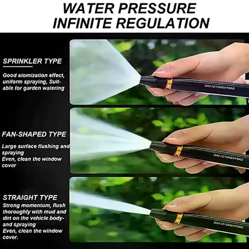 4 In 1 Car Wash  High Pressure Water Spray  Watering Hose Nozzle Sprinkler Water Jet