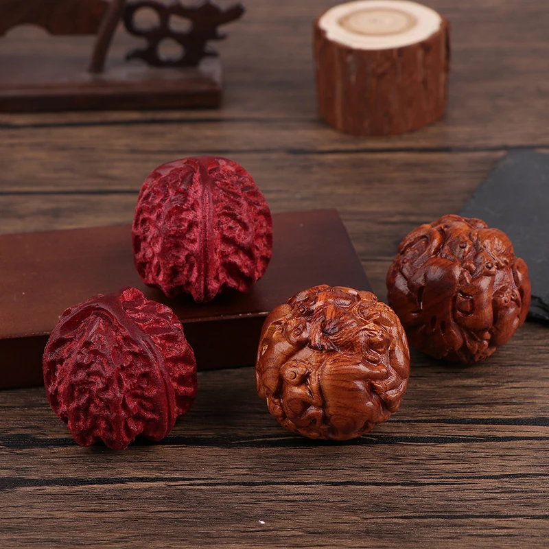 Huanghuali Zodiac Health Care Ball Handball Massage Ball Carving Pattern Training Fingers Balls