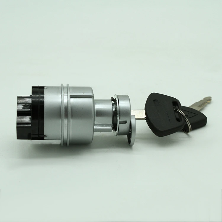 Excavator accessories ignition switch, with key