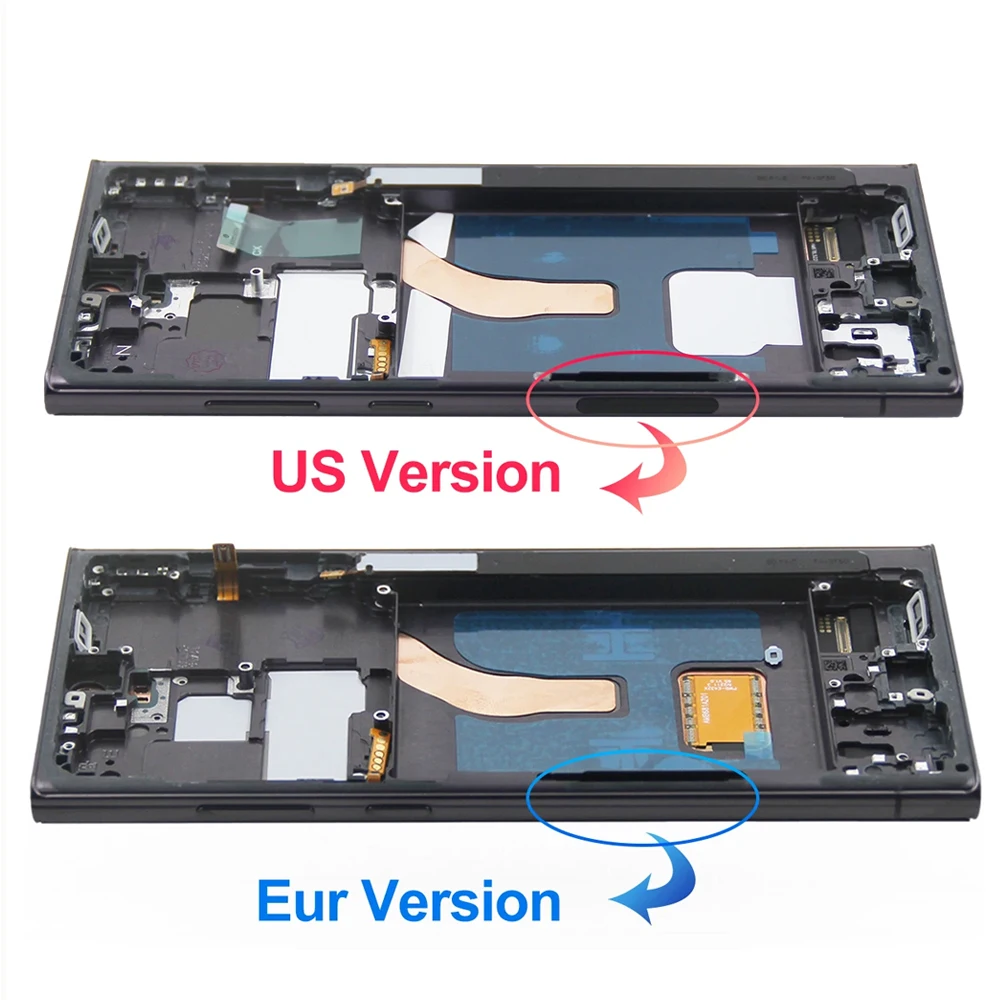 S22 Ultra AMOLED LCD Display Screen For Samsung Galaxy S22 Ultra S908B S908E LCD Display with Touch Screen Digitizer 6.67\