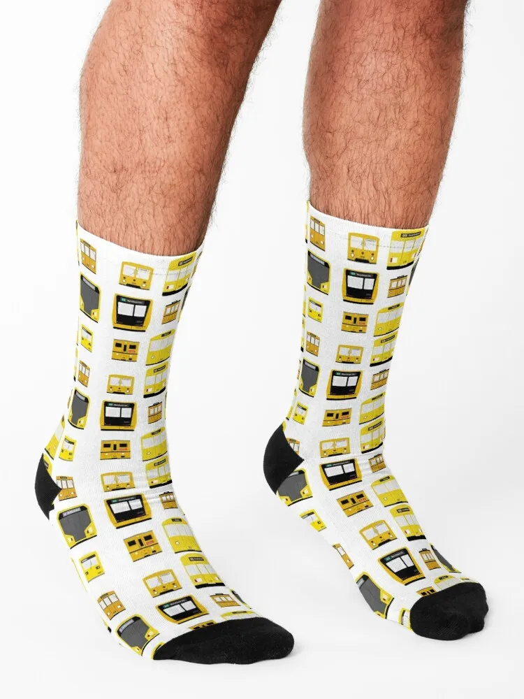 Subway Berlin Socks japanese fashion aesthetic ankle bright garter Women's Socks Men's