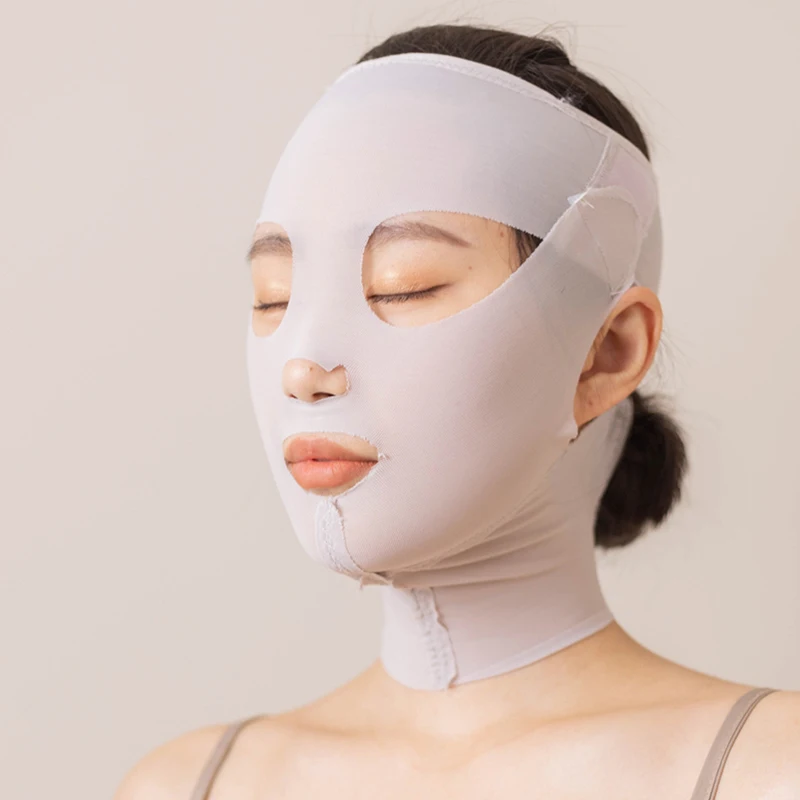 New 3D Reusable Breathable Beauty Women Anti Wrinkle Slimming Bandage V Shaper Full Face Lift Sleeping Mask view 2