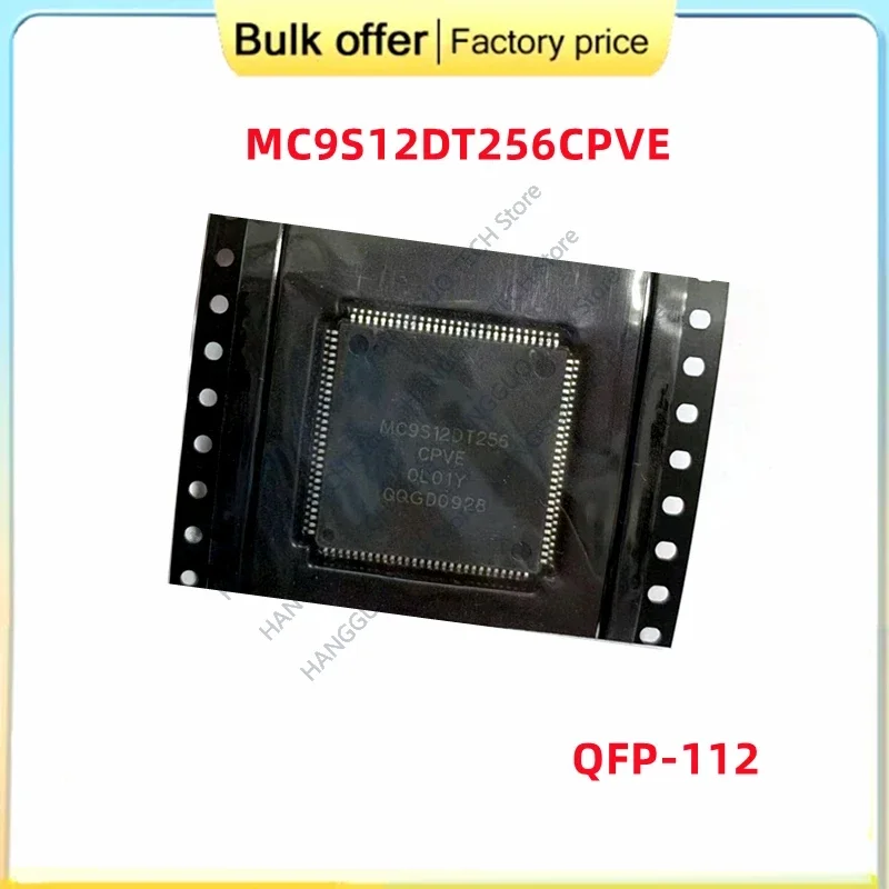 

Original MC9S12DT256CPVE 0L01Y QFP-112 For Mercedes-Benz lock head vulnerable CPU ic Chip