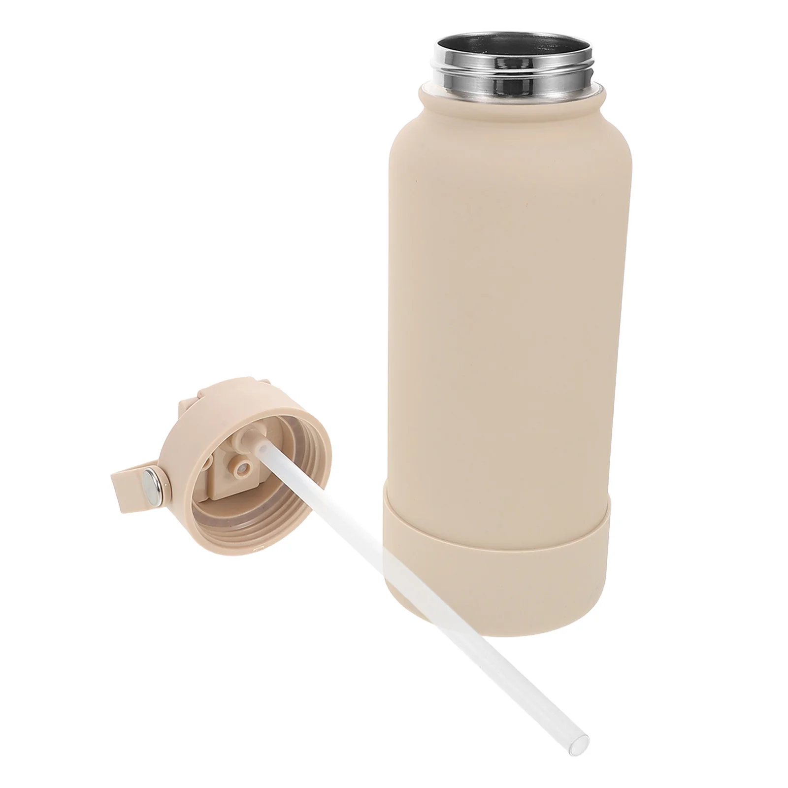 

Stylish Rubber Painted Outdoor Insulated Stainless Steel Water Bottle Portable Handle Large Capacity Vacuum Thermal Flask Sports